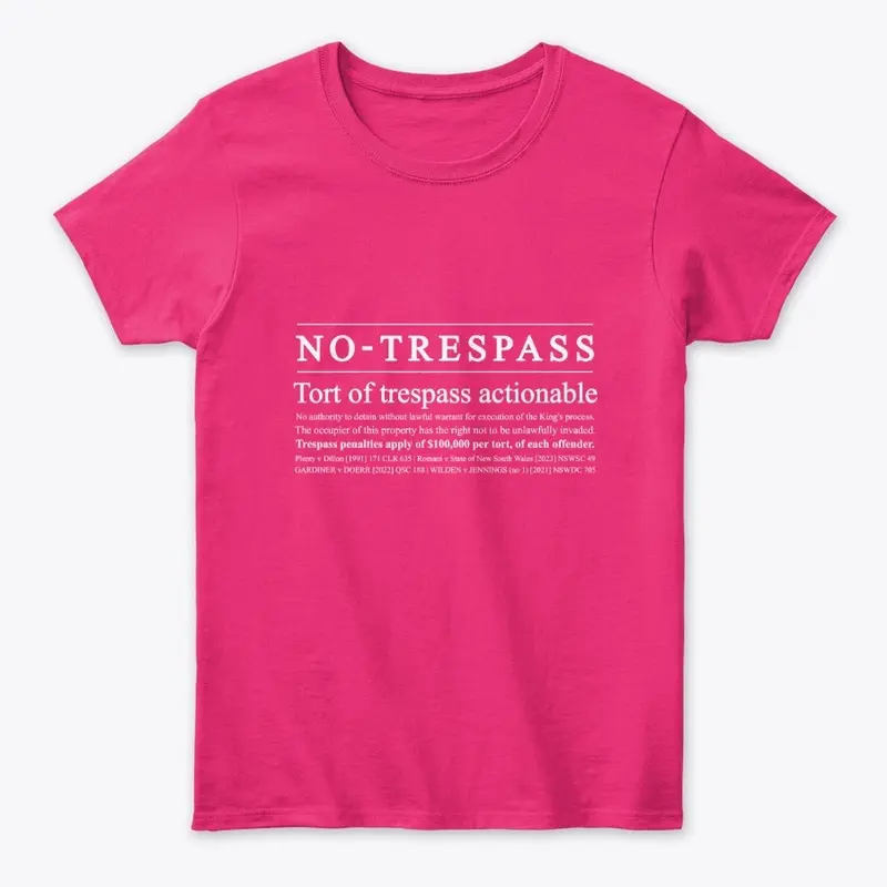 No Trespass